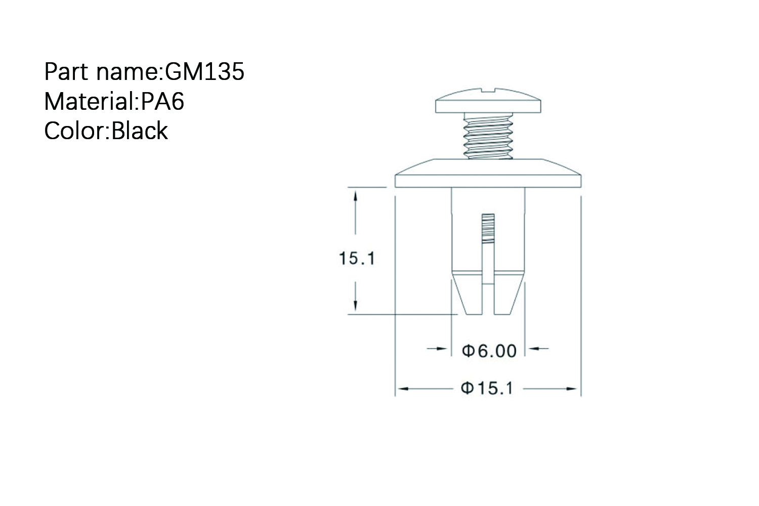 Screw Rivet GM-135